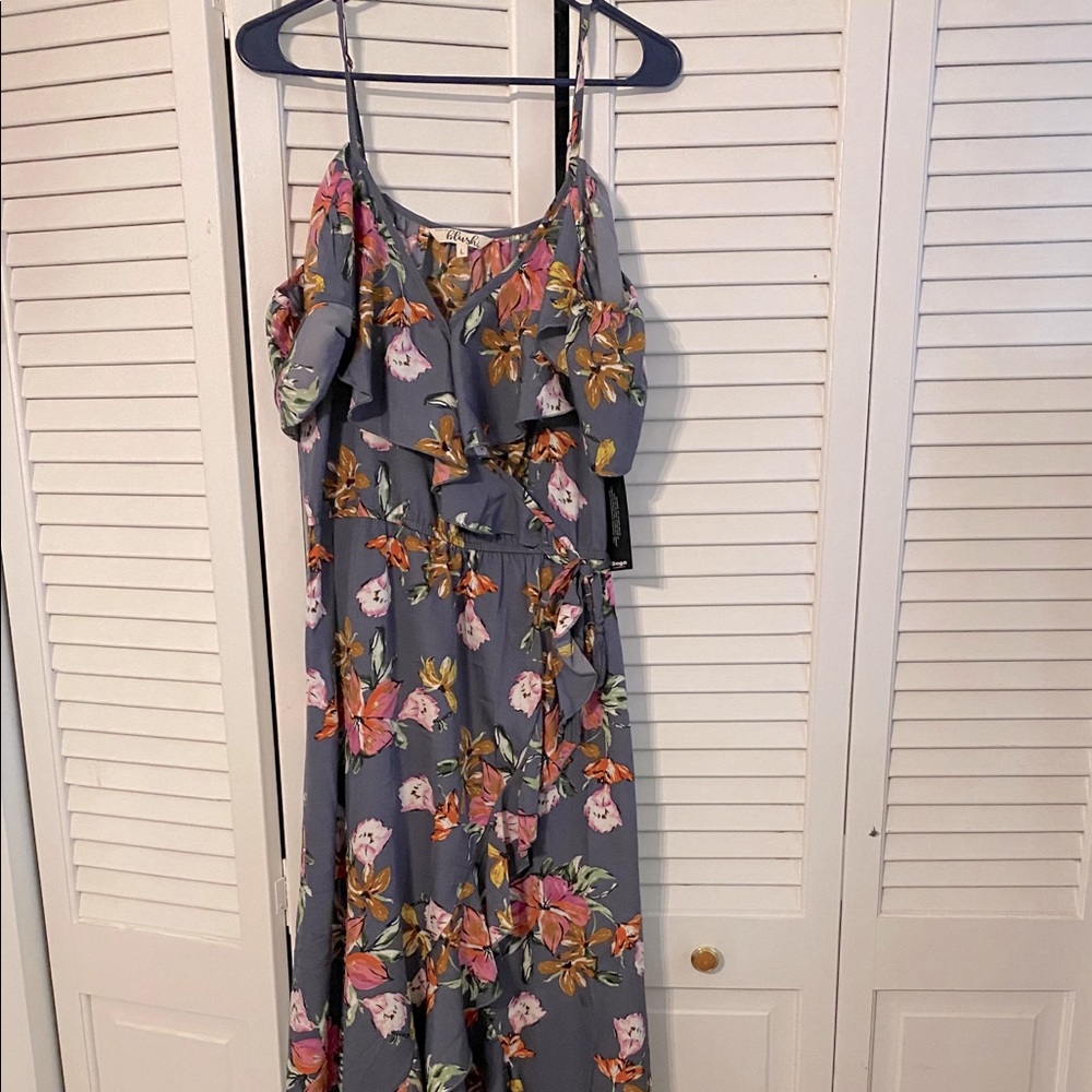 Floral Wrap Maxi Dress